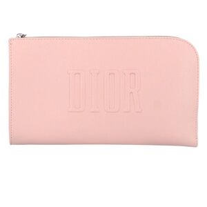 Dior Pink Nude Blush Make Up Pouch Case Clutch Zipped Bag VIP Gift NEW